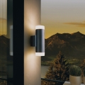 Eglo 13709 - LED buitenwandlamp RIGA 2xGU10/4,6W/230V IP44 zwart