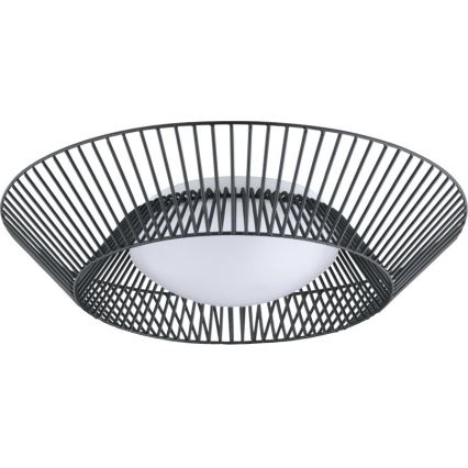 Eglo 200842 - LED plafondlamp PIASTRE LED/8,2W/230V Ø 39 cm zwart