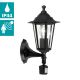 EGLO -  Wand Lamp voor buiten met Sensor 1xE27/60W zwart