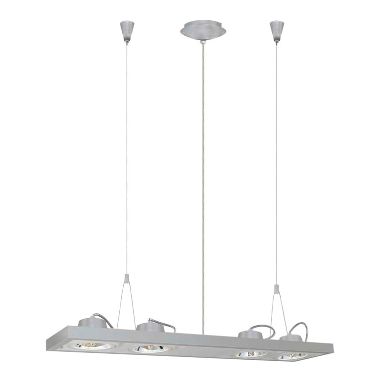 Eglo 22922 - Hanglamp spots VECTUS QR 4xG53-QR111/50W mat chroom