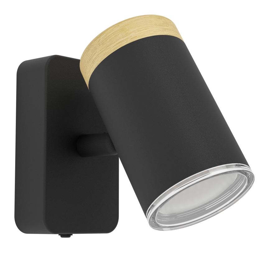 Eglo - Wandspot voor de badkamer 1xGU10/3W/230V IP44 zwart/beige