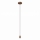 Eglo 300172 - Hanglamp aan snoer CURITIBA 1xE27/40W/230V bruin