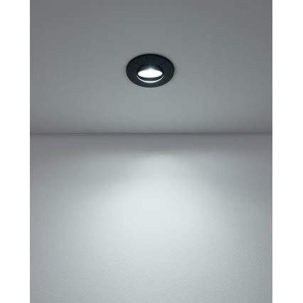 Eglo - Set van 5 LED-inbouwspots, LED/4,9W/230V, 2700/4000/6500K, Ø 9 cm, zwart