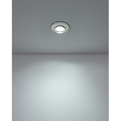 Eglo - Set van 5 LED-inbouwspots, LED/4,9W/230V, 2700/4000/6500K, Ø 9 cm, mat chroom