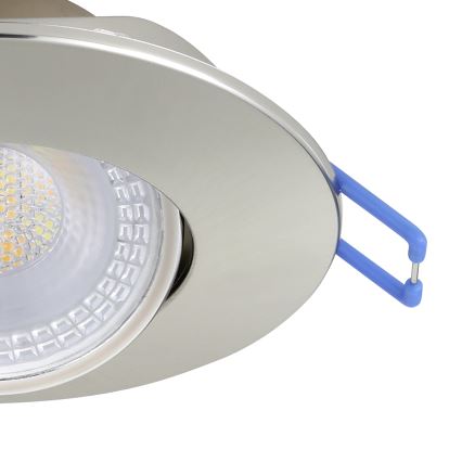Eglo - Set van 5 LED-inbouwspots, LED/4,9W/230V, 2700/4000/6500K, Ø 9 cm, mat chroom