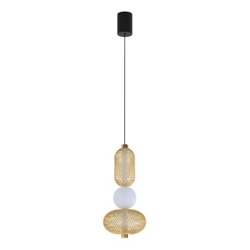 Eglo 300477 - CEGLIE dimbare LED-hanglamp aan kabel LED/12W/230V 2200-6500K goud + afstandsbediening