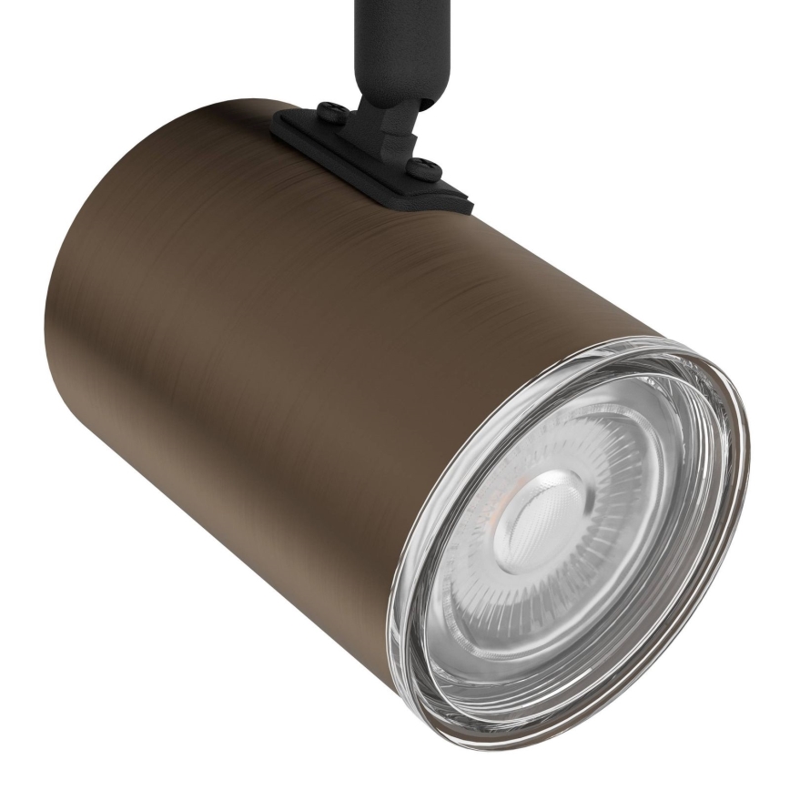 Eglo - Badkamer spotlamp 3xGU10/5W/230V IP44 zwart/bruin