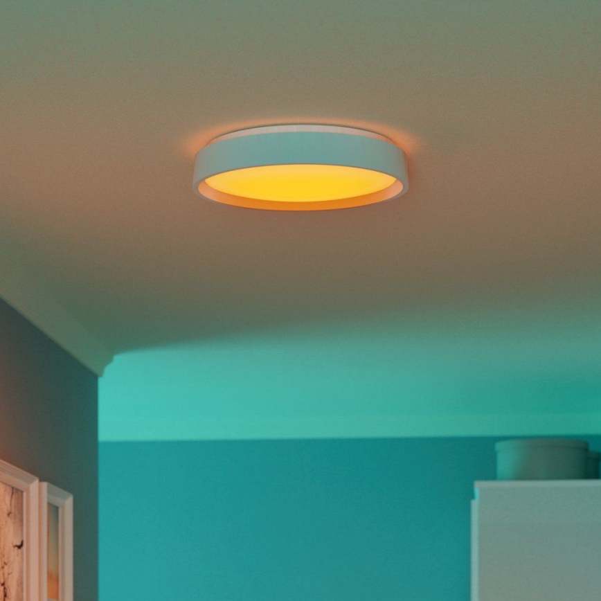 Eglo 300686 - LED RGBW Dimbare plafondlamp MASSIGNANO-Z LED/18,5W/230V wit + afstandsbediening