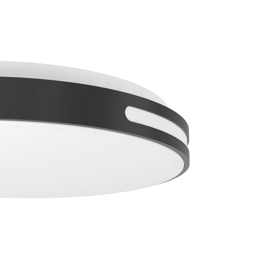 Eglo 300687 - Dimbare LED RGBW plafondlamp MONTEGRANARO-Z, LED 18,5 W, 230 V, 2700–6500 K, Ø 39,4 cm, zwart + afstandsbediening