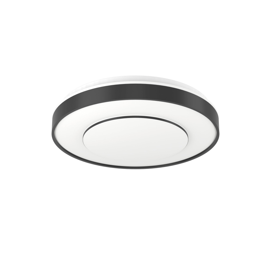 Eglo 300688 - Dimbare LED RGBW-plafondlamp MONTERIGGIONI-Z LED 18,5 W/230 V, 2700-6500 K, Ø 38,4 cm, zwart + afstandsbediening