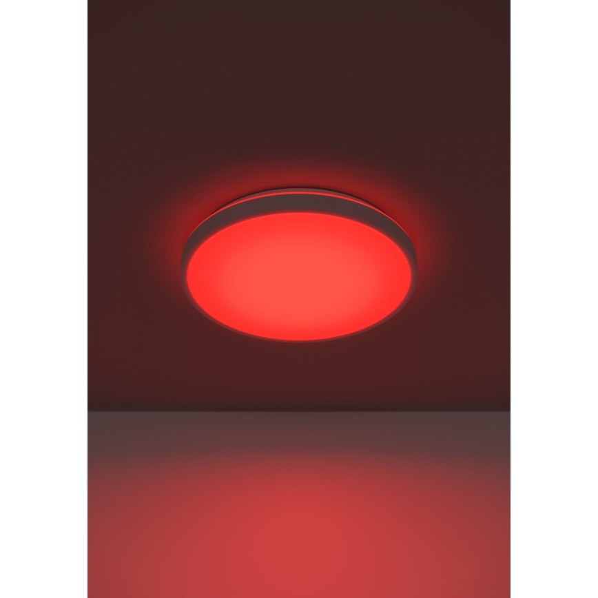 Eglo 300689 - LED RGBW dimbare plafondlamp MONTARELLINO-Z LED/18,5W/230V 2700-6500K Ø 38,7 cm wit + afstandsbediening