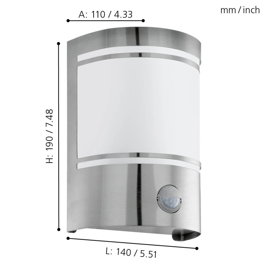 EGLO - Buitenlamp 1xE27/40W IP44