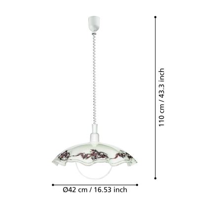 EGLO - Hanglamp 1xE27/60W