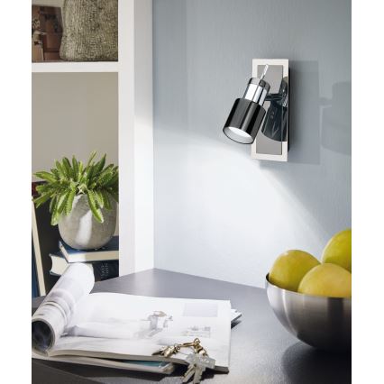 Eglo - LED Spotlamp 1xGU10/5W/230V zwart