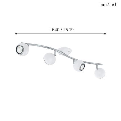 EGLO - LED Spotlamp 4xGU10/3W LED