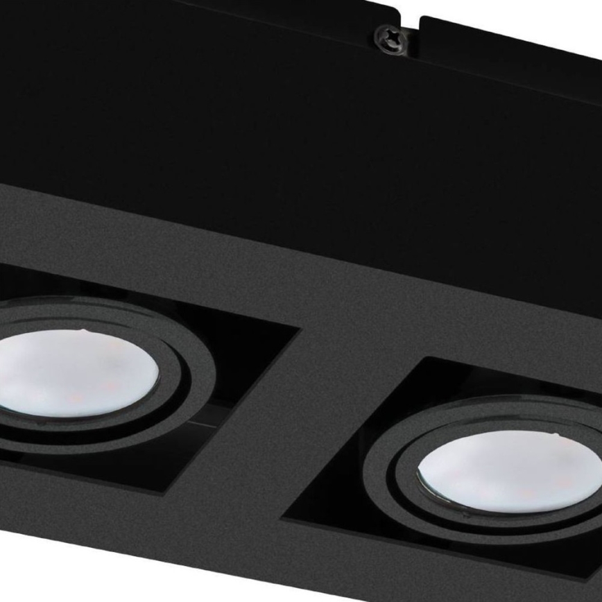 Eglo 31063 - LED-spot MENDOZA 2xLED/4,7W/230V 3000K zwart