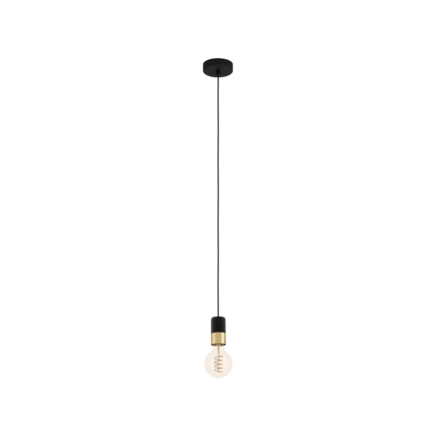 Eglo - Hanglamp aan kabel 1xE27/40W/230V zwart/goud