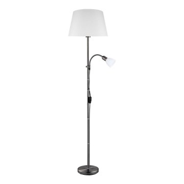 Eglo 31178 - Vloerlamp ALMACEN 1xE27/60W/230V + 1xE14/25W zwart/wit