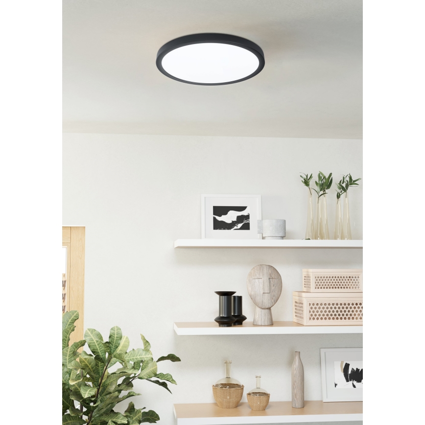 Eglo 31378 - LED Dimbare badkamer plafondverlichting ARGOLIS-Z LED/19,5W/230V 2700-6500K IP44 zwart