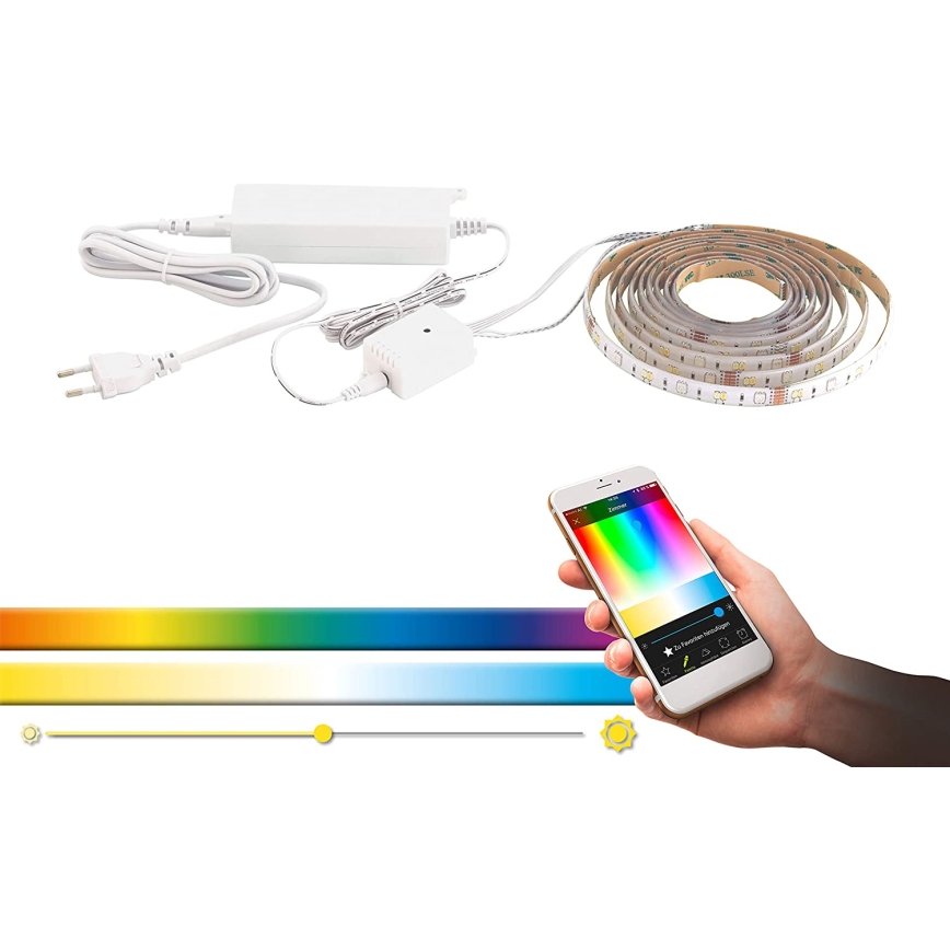 Eglo 31409 - LED RGBW dimbare strip 5m LED/11W/12/230V 2700-6500K