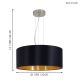 Eglo - Hanglamp aan koord 3xE27/60W/230V