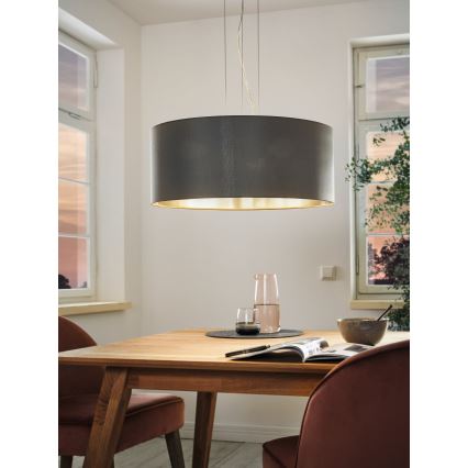 Eglo 31606 - Hanglamp met kabel MASERLO 3xE27/60W/230V