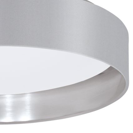 Eglo 31623 - LED plafondlamp MASERLO LED/16W/230V 3000K Ø 40,5 cm grijs/zilver