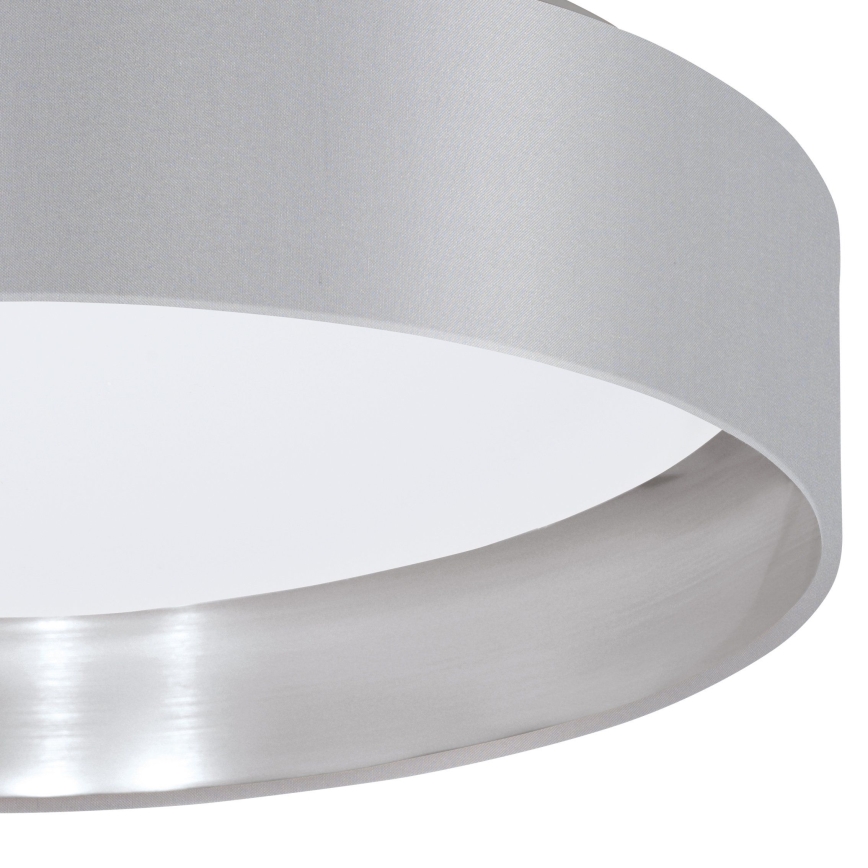 Eglo 31623 - LED plafondlamp MASERLO LED/16W/230V 3000K Ø 40,5 cm grijs/zilver