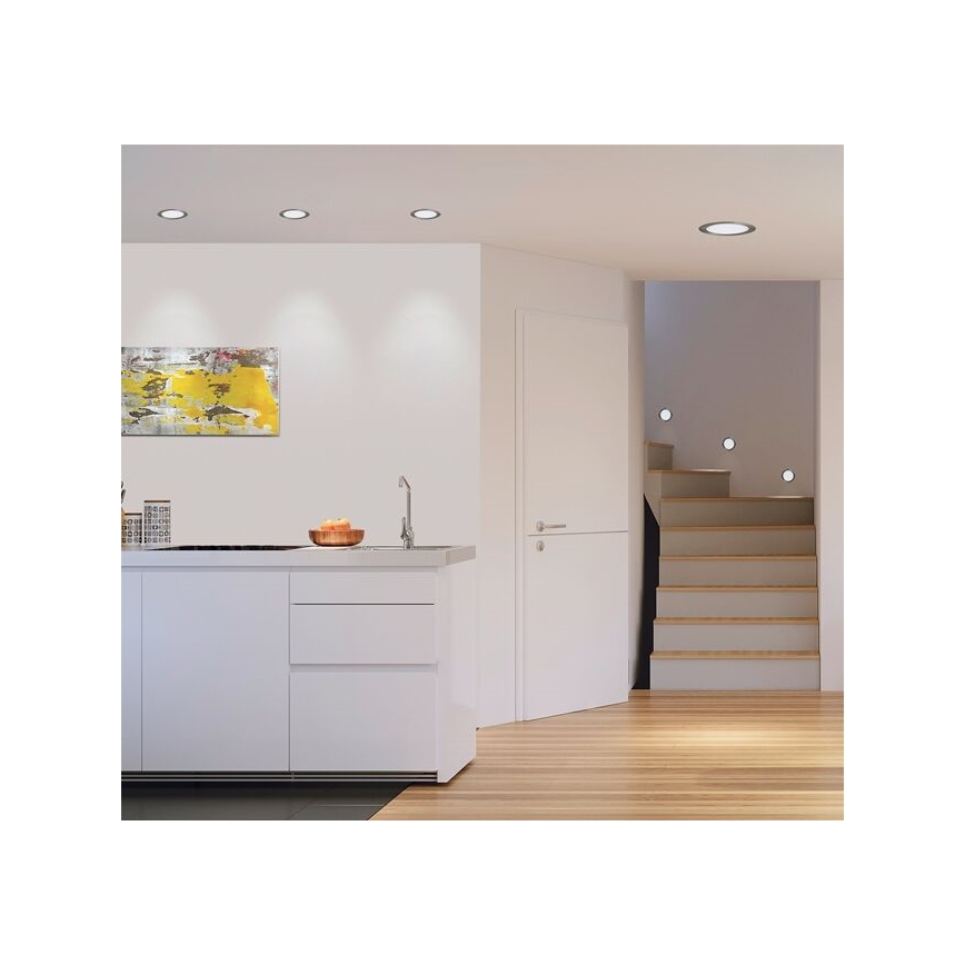 Eglo 31671 - LED inbouwarmatuur FUEVA 1 1xLED/10,9W/230V Ø 17 cm