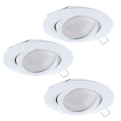 Eglo - SET 3x LED Inbouwspot TEDO 3xGU10-LED/5W/230V