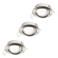 Eglo 31692 - SET van 3 LED-inbouwspots TEDO 1xGU10/5W/230V