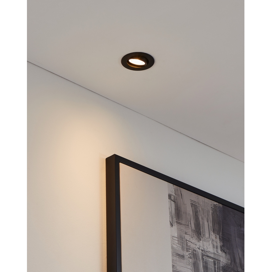 Eglo 31695 - LED RGBW Dimbare hangende plafondverlichting SALICETO-Z LED/4,7W/230V 2700-6500K zwart