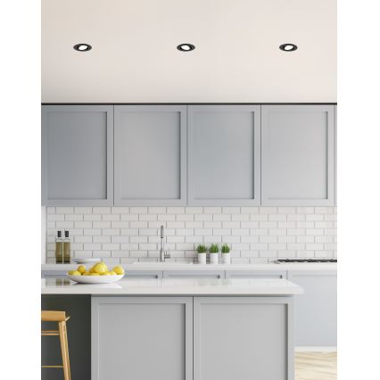 Eglo 31695 - LED RGBW Dimbare hangende plafondverlichting SALICETO-Z LED/4,7W/230V 2700-6500K zwart