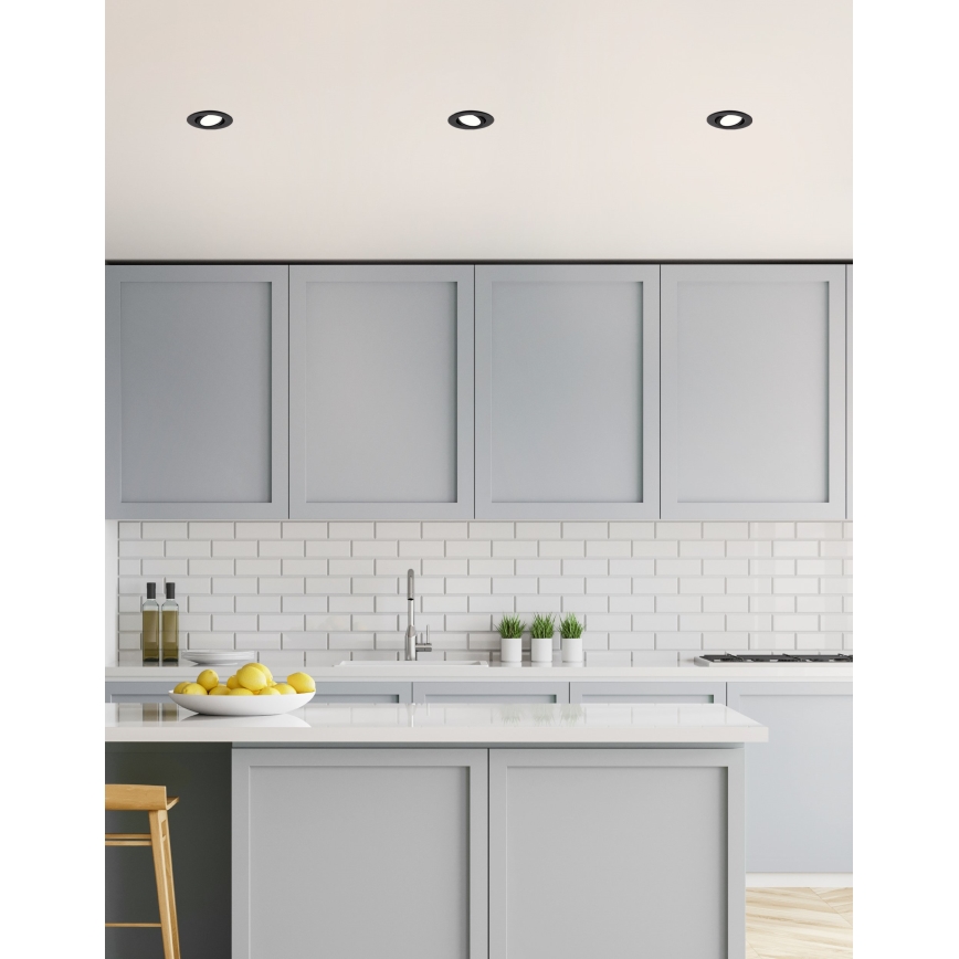 Eglo 31695 - LED RGBW Dimbare hangende plafondverlichting SALICETO-Z LED/4,7W/230V 2700-6500K zwart