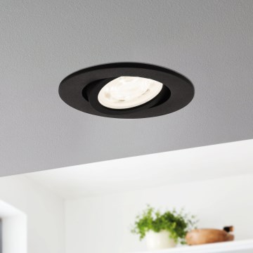 Eglo 31695 - LED RGBW Dimbare hangende plafondverlichting SALICETO-Z LED/4,7W/230V 2700-6500K zwart