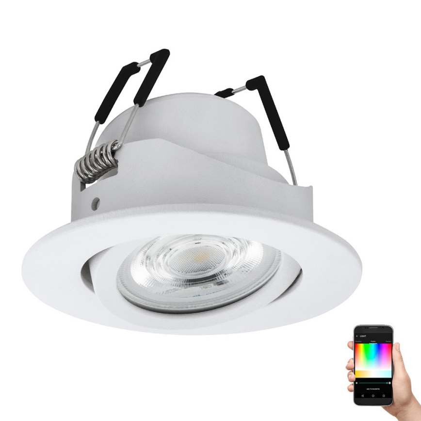 Eglo 31696 - LED RGBW Dimbare hangende plafondverlichting SALICETO-Z LED/4,7W/230V 2700-6500K wit