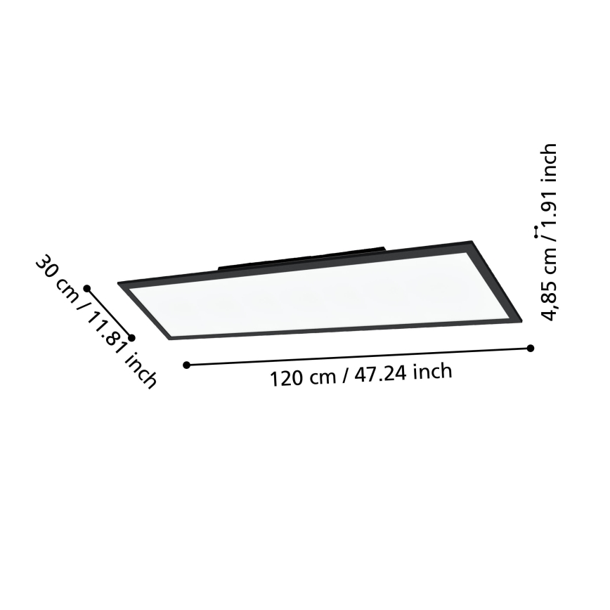 Eglo 31726 - Dimbare LED plafondlamp SALOBRENA-Z LED/33,5W/230V 2700-6500K zwart