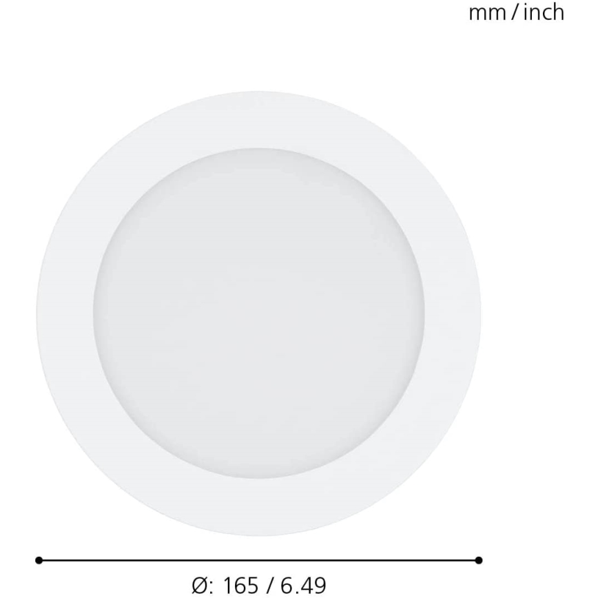 Eglo 31742 - LED dimbare badkamer inbouwspot FUEVA-Z LED/10,5W/230V 2700-6500K IP44 wit
