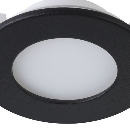 Eglo 31743 - SET 3x LED dimbare badkamer inbouwspot FUEVA-Z 1xLED/2,8W/230V 2700-6500 IP44 zwart