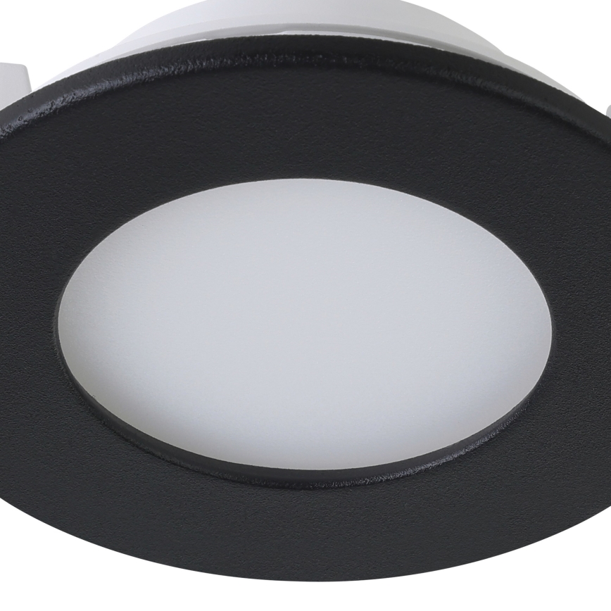 Eglo 31743 - SET 3x LED dimbare badkamer inbouwspot FUEVA-Z 1xLED/2,8W/230V 2700-6500 IP44 zwart