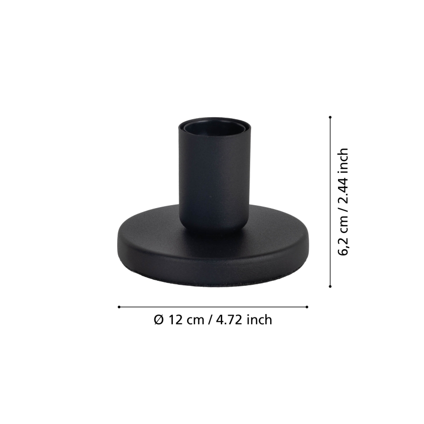 Eglo - Lampvoet 1xE27/40W/230V zwart