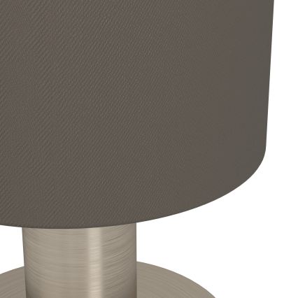 Eglo - Tafellamp 1xE14/40W/230V bruin/mat chroom