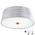 Eglo 32111- LED Plafondlamp FONSEA 1 2xE27/9W/230V zilver/koper