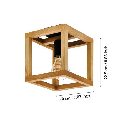 Eglo 32146 - Plafondlamp BLACKCROWN 1xE27/40W/230V