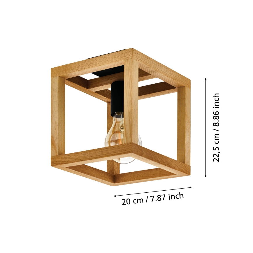 Eglo 32146 - Plafondlamp BLACKCROWN 1xE27/40W/230V