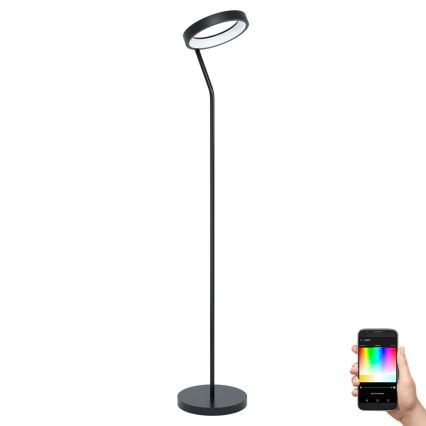 Eglo 32327 - LED RGBW dimbare vloerlamp MARGHERA-C LED/15,5W/230V 2700-6500K zwart