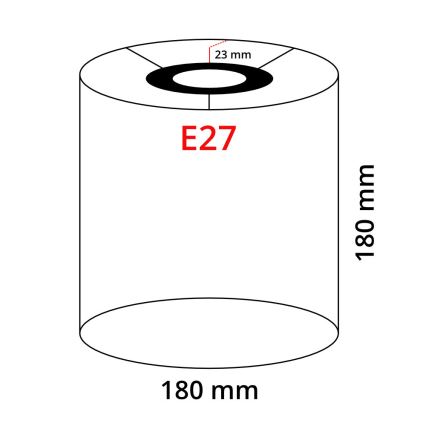 Eglo 32495 - Universele lampenkap TUNJA E27 diameter 18 cm grijs