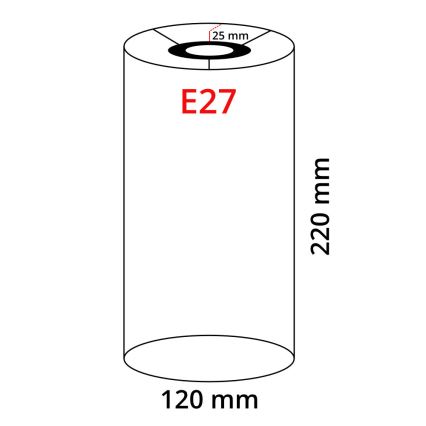 Eglo 32501 - Universele lampenkap TUNJA E27 diameter 12 cm grijs