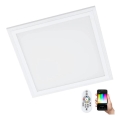 Eglo 32546 - LED RGBW Dimbare plafondlamp SALOBRENA-C LED/16W/230V 2700-6500K 30x30 cm wit