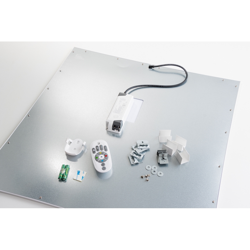 Eglo 32547 - LED RGBW Dimbaar Bevestigd/inbouw panel 2in1 SALOBRENA-C LED/34W/230V wit 60x60 cm + afstandsbediening